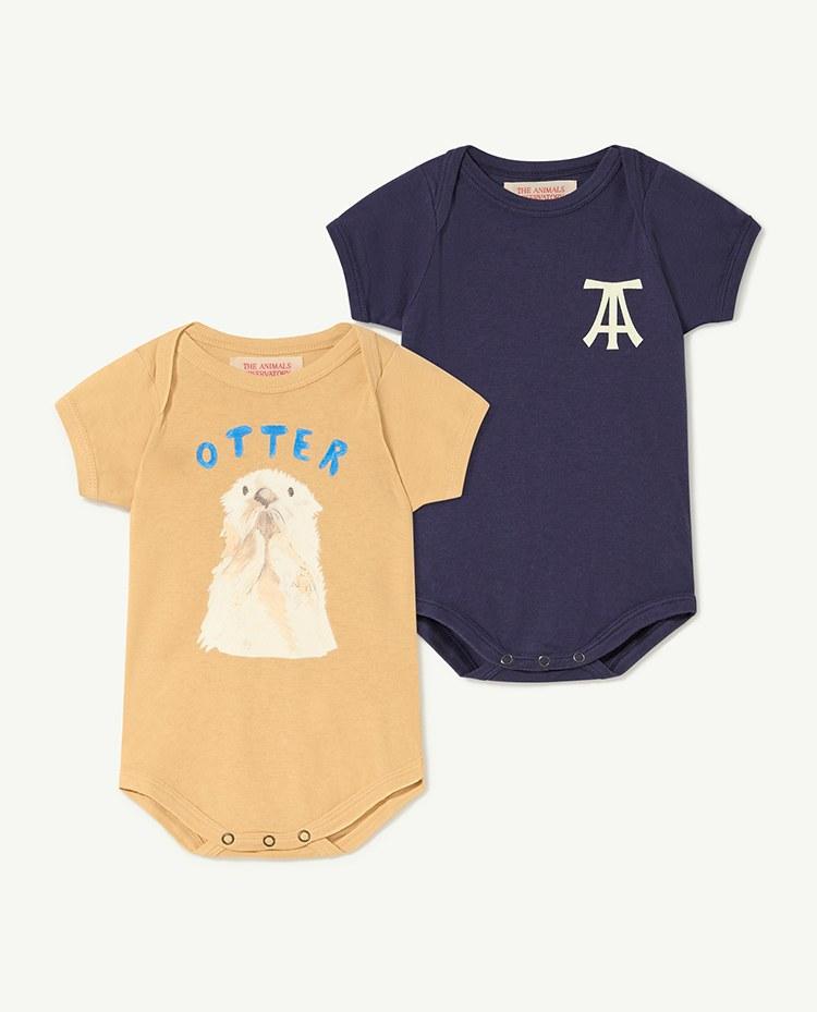 Pack Brown Chimpanzee Baby Bodysuit COVER