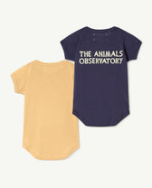 Pack Brown Chimpanzee Baby Bodysuit PRODUCT BACK
