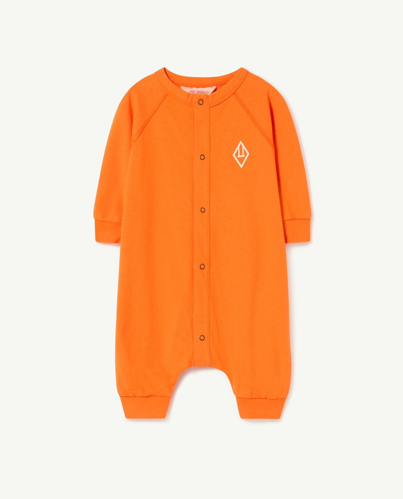 Orange Lamb Baby Jumpsuit PRODUCT FRONT