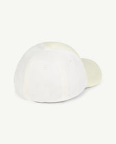 White Elastic Hasmter Cap PRODUCT BACK