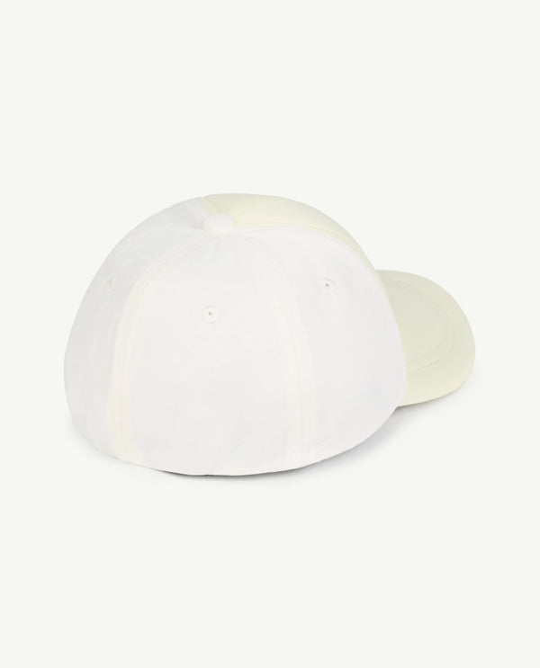 White Elastic Hasmter Cap PRODUCT BACK