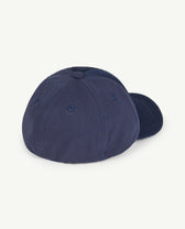 Navy Elastic Hasmter Cap PRODUCT BACK