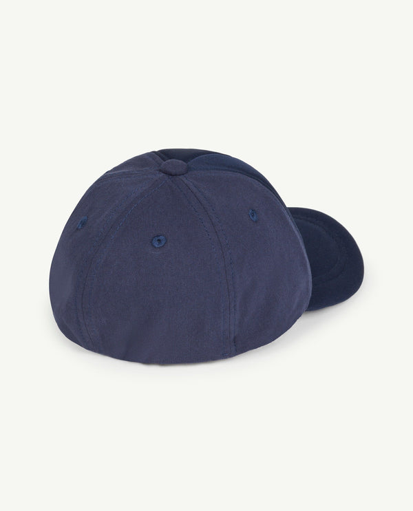 Navy Elastic Hasmter Cap PRODUCT BACK