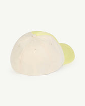 Soft Yellow Elastic Hasmter Cap PRODUCT BACK