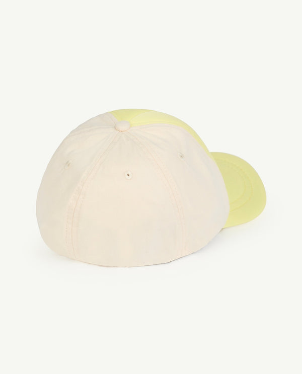 Soft Yellow Elastic Hasmter Cap PRODUCT BACK