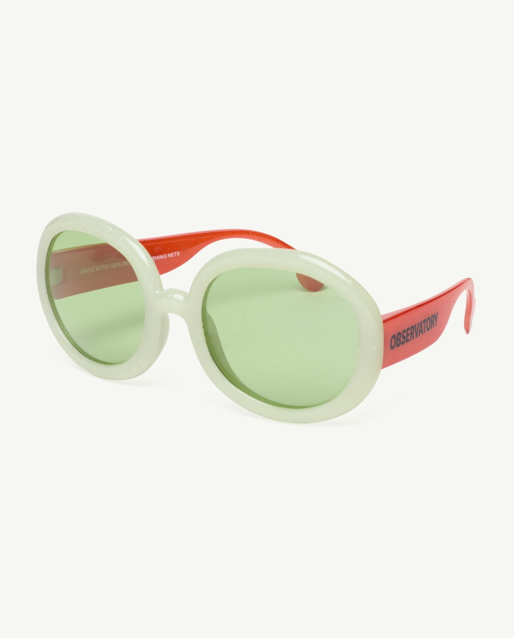 Red Circular Sunglasses PRODUCT SIDE