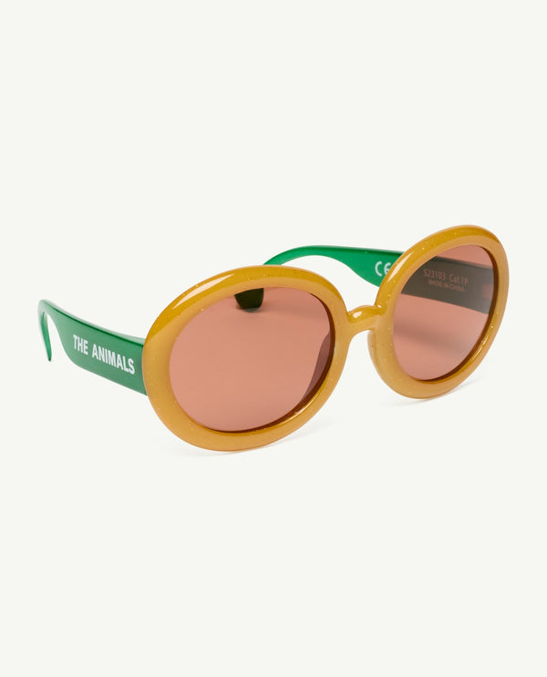 Green Circular Sunglasses PRODUCT BACK