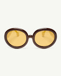 Soft Yellow Circular Sunglasses