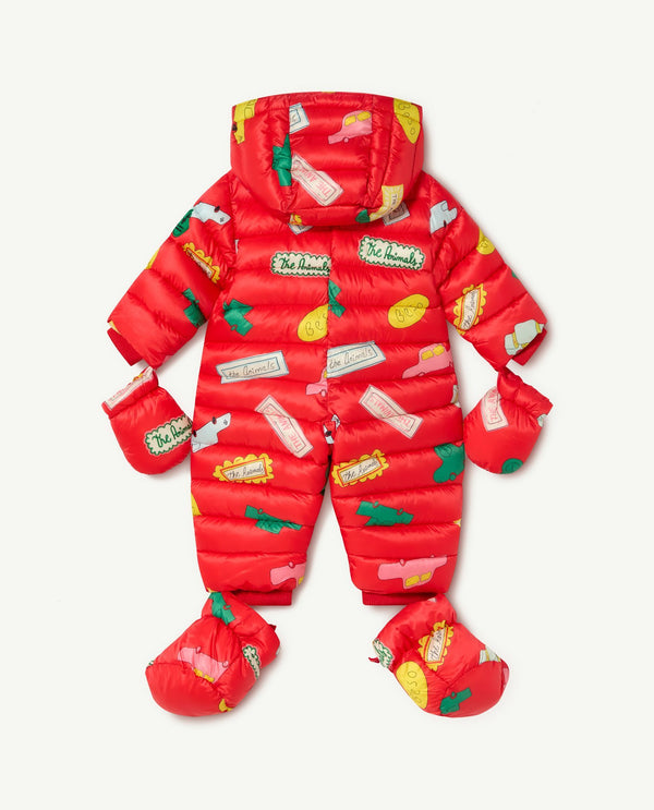 Red Bumblebee Baby Jacket PRODUCT BACK