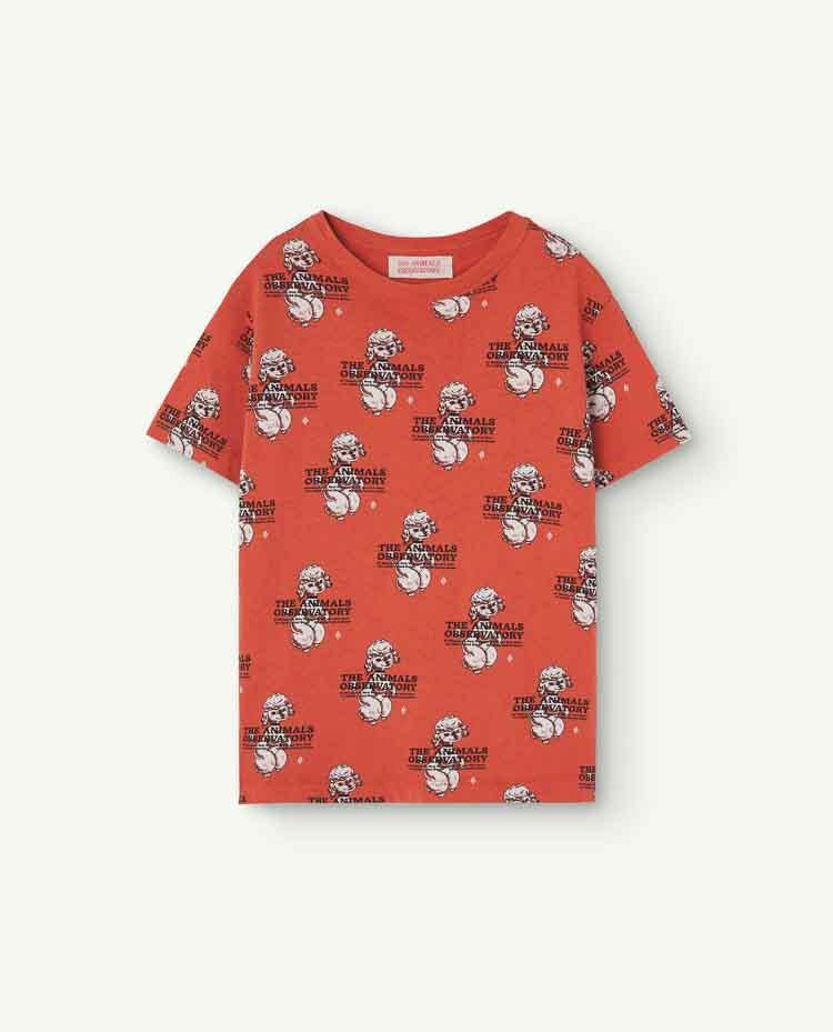 Recycled Red Poodle Rooster T-Shirt COVER