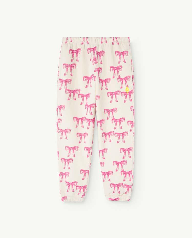 Recycled White Ribbons Elephant Sweatpants COVER