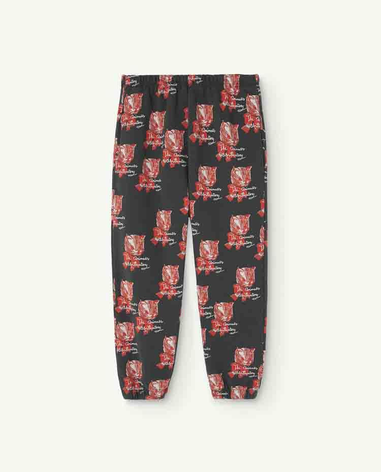 Recycled Black Kitten Elephant Sweatpants COVER
