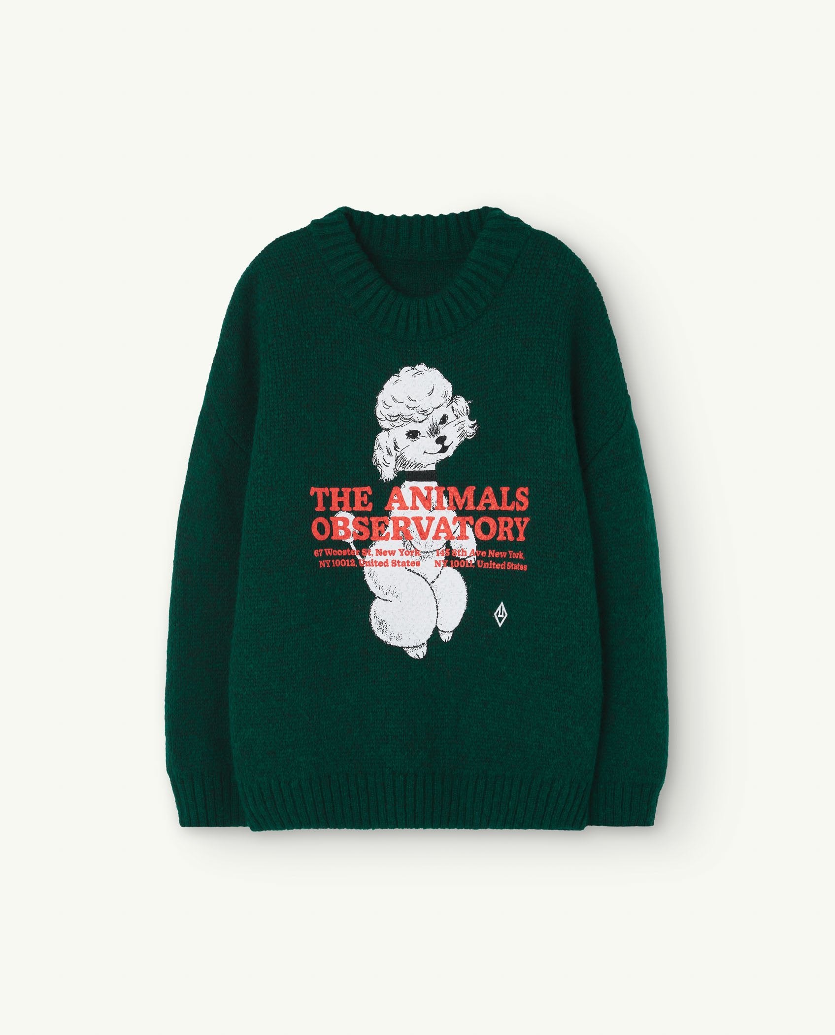 Green Poodle Bull Sweater PRODUCT FRONT