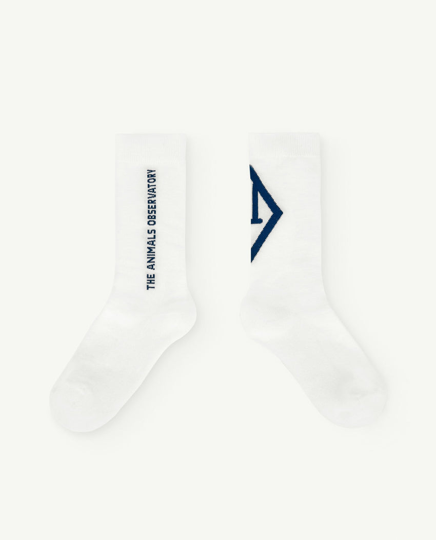 Navy Christmas Worm Socks PRODUCT FRONT