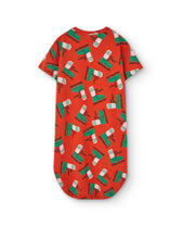 Red Sneaker Relaxed Hare Dress PRODUCT BACK
