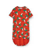 Red Sneaker Relaxed Hare Dress PRODUCT FRONT