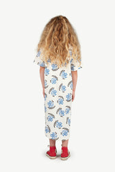 White Fish Relaxed Hare Dress MODEL BACK