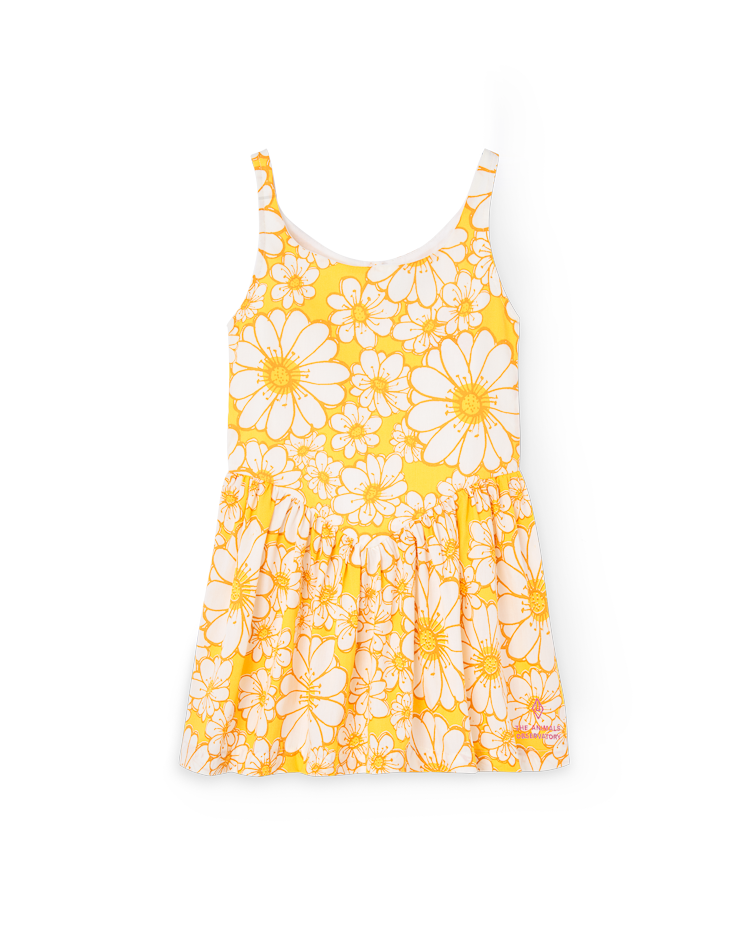 White Flowers Roe Dress