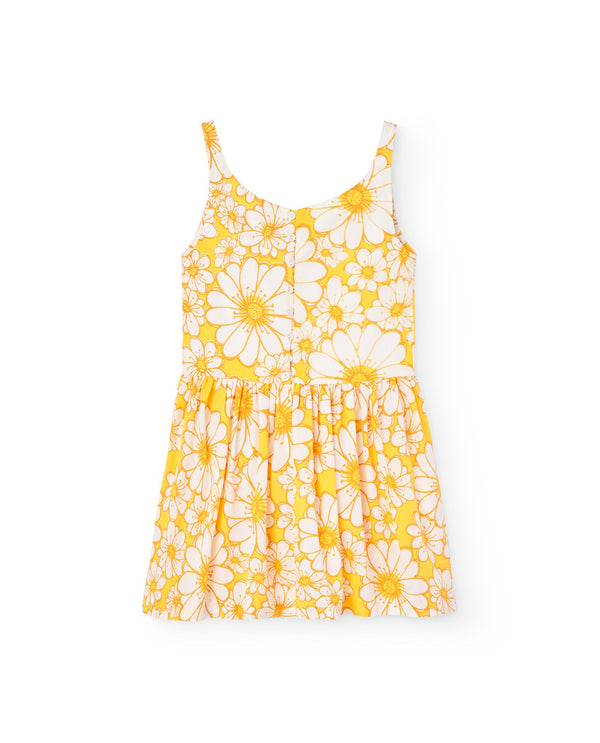 White Flowers Roe Dress PRODUCT BACK