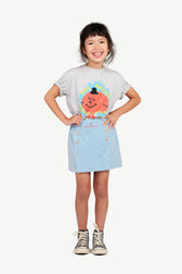 Stripped Shrimp Skort MODEL FRONT