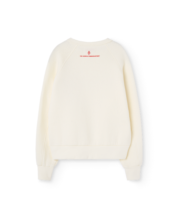 White Animalli Shark Sweatshirt PRODUCT BACK