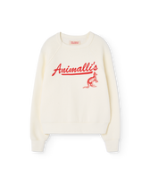 White Animalli Shark Sweatshirt PRODUCT FRONT
