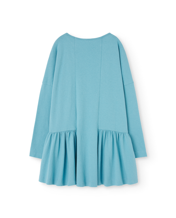Blue Animals Long Walrus Dress PRODUCT BACK