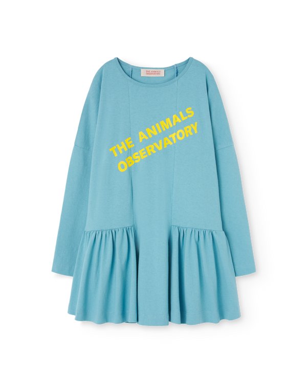 Blue Animals Long Walrus Dress PRODUCT FRONT