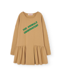Brown Animals Long Walrus Dress