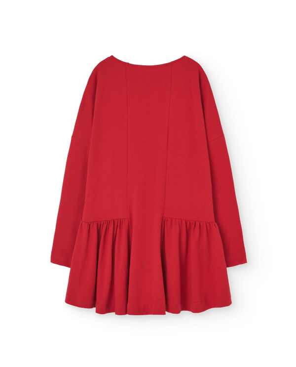 Red Animals Long Walrus Dress PRODUCT BACK