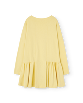 Cream Yellow Animals Long Walrus Dress PRODUCT BACK