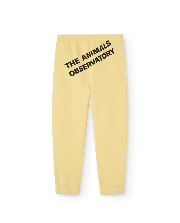 Cream Yellow Symbol Dromedary Sweatpants PRODUCT BACK