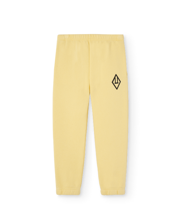 Cream Yellow Symbol Dromedary Sweatpants PRODUCT FRONT