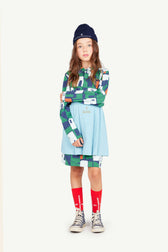 Blue Turkey Skirt MODEL FRONT