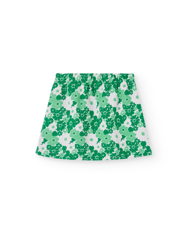 Green Wallpaper Wombat Skirt PRODUCT BACK