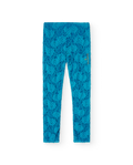 Blue Lace Alligator Lace Pants