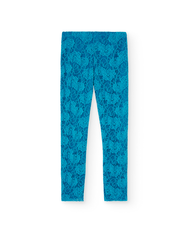 Blue Lace Alligator Lace Pants PRODUCT BACK