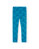 Blue Lace Alligator Lace Pants PRODUCT FRONT