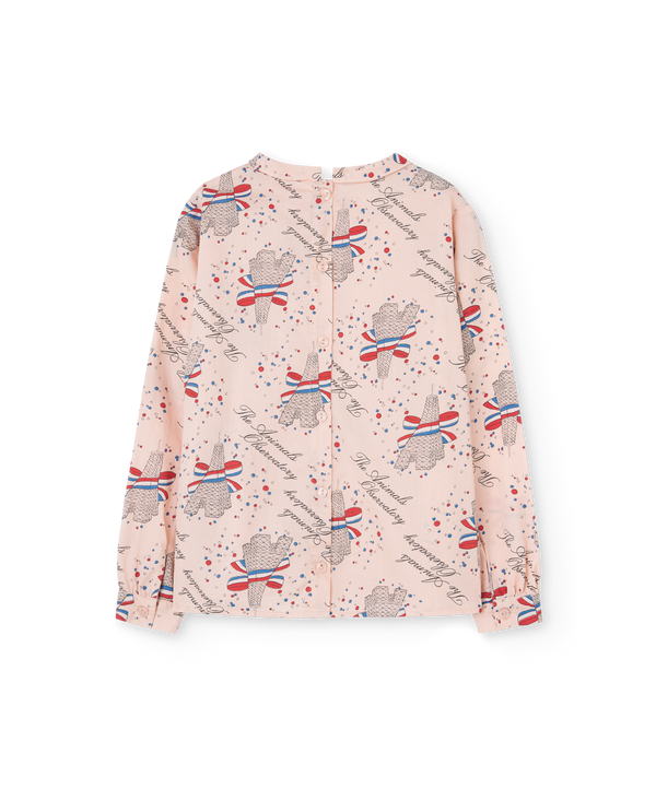 Rose Eiffel Seagull Blouse PRODUCT BACK