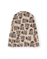 Brown Long Kangaroo Shirt PRODUCT BACK