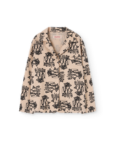 Brown Long Kangaroo Shirt PRODUCT FRONT