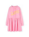 Pink Pleat Tortoise Dress