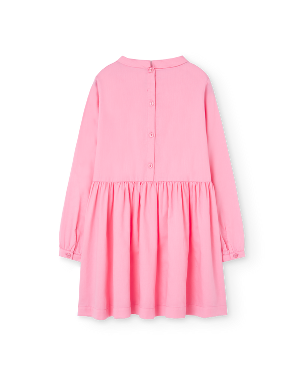 Pink Pleat Tortoise Dress PRODUCT BACK