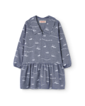 Navy Boats Albatross Dress