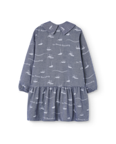 Navy Boats Albatross Dress PRODUCT BACK