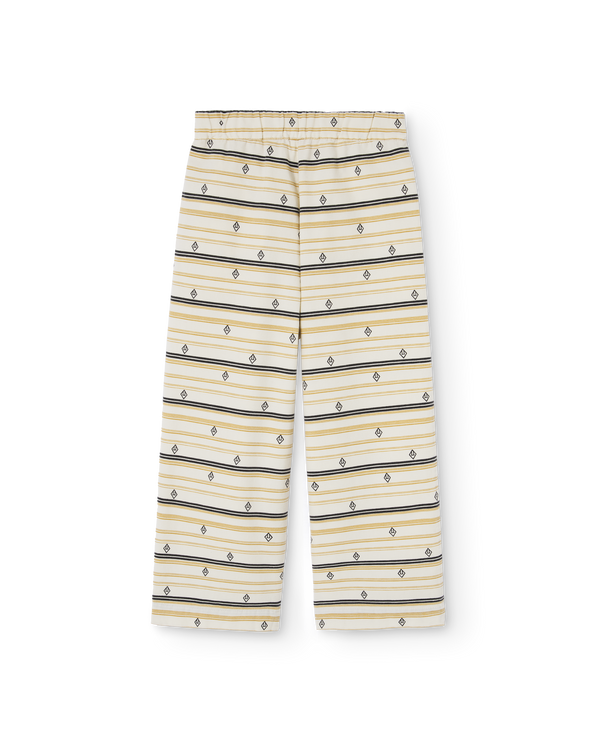 White Unique Elephant Pants PRODUCT BACK