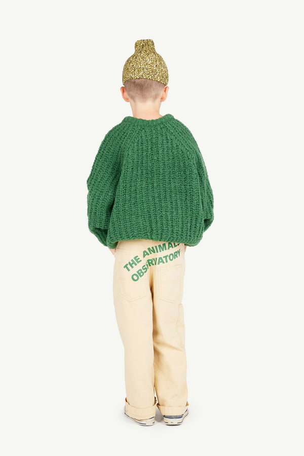 Beige Condor Pants MODEL BACK