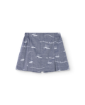 Navy Shrimp Skort