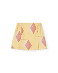 Cream Yellow Shrimp Skort