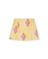 Cream Yellow Shrimp Skort PRODUCT FRONT